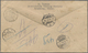 Hongkong: 1941. Registered First Day Envelope Addressed To Batavia Bearing SG 163, 2c Orange And Chocolate, SG 164, 4c P - Autres & Non Classés