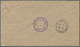 Br Hongkong: 1946, KGVI 10 C. Violet Pair Tied "HONG KONG 13 DE 47" To London But Marked "Insufficiently Addressed / E.C - Autres & Non Classés