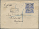 Br Hongkong - Britische Post In China: 1922. Registered Envelope (creased, A Few Stains) To England Bearing SG 23, 10c U - Lettres & Documents