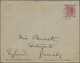 GA Hongkong - Treaty Ports: 1903. Postal Stationery Envelope (vertical Fold, Minor Faults) 4 Cents Red/grey Cancelled By - Other & Unclassified