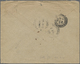 GA Hongkong - Treaty Ports: 1905. Postal Stationery Envelope (tear At Top) 4 Cents Carmine/buff Cancelled By Canton/B Da - Autres & Non Classés