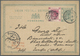 GA Hongkong - Ganzsachen: 1893, Card QV 1 C. Uprated 2 C. Rosine Canc. "HONG KONG C MY 8 93" Resp. "B6" To Berlin/German - Entiers Postaux