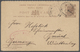 GA Hongkong - Ganzsachen: 1900, 4 C. In Black On  3 C. (ovpt. Running NW-SE, Error) Canc. &bdquo;VICTORIA HONG KONG OC 1 - Postal Stationery