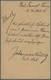 GA Hongkong - Ganzsachen: 1906, UPU Card KEVII 4 C. Canc. "VICTORIA HONG KONG 26 OC 05" To German Leasehold Tsingtau, Tr - Postal Stationery