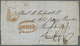 Br Indien - Vorphilatelie: 1851 Letter From Meerut To London Via Bombay Bearing The Scarce Framed "MEERUT/Overland/(1-8) - ...-1852 Préphilatélie