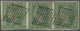 O Indien: 1854 2a. Green Horizontal Strip Of Three, Used And Cancelled By Superb Strikes Of Diamond Of Dots, Complete To - Other & Unclassified