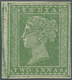 (*) Indien: 1854, Marginal 2a Green With COMPLETE OUTER FRAME-LINES And Part Of COLOURED SHEET MARGIN At Left, Unused Wi - Other & Unclassified