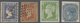 O/(*) Indien: 1854/1890 (c.): Group Of Four Early QV Stamps, With Imitation Of ½a. In Violet-blue, A Used Single Of Lith - Other & Unclassified