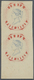(*) Indien: 1854/1891 Lithographic Transfer Of 4a. Aniline Red & Blue On Yellowish Wove Paper, Narrow Spacing (Spence 25 - Autres & Non Classés