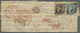 Br Indien: 1862. Envelope Addressed To France Bearing SG 37, ½a Blue And SG 39, 1a Brown Tied By 'C/91' Diamond Oblitera - Autres & Non Classés