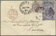 Br Indien: 1866 Provisional 6a. Purple In Combination With 8p. Mauve On Small Cover From Bombay To London, Tied By "BOMB - Other & Unclassified
