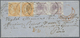 Br Indien: 1867. Small Envelope Addressed To Paris Bearing India SG 56, 8p Mauve (pair) And SG 61, 2a Orange (pair) Tied - Autres & Non Classés