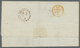 Br Indien: 1871. Envelope Addressed To France Bearing SG 53, 8p Mauve (2) And SG 64, 4a Green Tied By Bar Lozenge With C - Autres & Non Classés