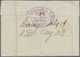 Br Indien: 1872. Envelope Addressed To New York Bearing Lndia SG 53, 8p Violet (pair) And SG 65, 4a Rose Tied By Bombay/ - Other & Unclassified