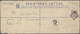 GA Indien: 1886 QV Postal Stationery Registered Envelope, Size 253x106 Mm, Used From Allahabad (26 DEC 93) To Vevey, Swi - Other & Unclassified