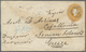 GA Indien: 1895 Destination JONIAN ISLAND KEFALONIA: Indian Postal Stationery Envelope 2a6p. Orange Used From Mooltan-Ci - Autres & Non Classés