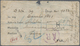 Br Indien: 1900. Registered And Advice Of Receipt Printed Envelope (faults) Addressed To Fiji Bearing SG 84, ½a Blue Gre - Other & Unclassified