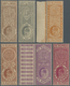 ** Indien: 1904 TELEGRAPH STAMPS: Short Set Of Six KEVII. High Values, With 8a., 1r., 2r. Marginal, 5r., 25r. With Gutte - Other & Unclassified