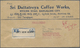 Br Indien: 1934 Destination LIECHTENSTEIN: Registered Cover Franked KGV. 9p.(x2), 1a. And 4a. From "Sri D Coffee Works" - Other & Unclassified