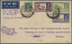 Delcampe - Indien: 1937, Definitives KGVI, Lot Of Six F.d.c.: Nos. 249/50 Horiz. Pair "CALCUTTA 23 AUG 37" And Five Airmail Covers - Other & Unclassified