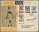 Indien: 1948 GANDHI Complete Set On Illustrated FDC (Walking Gandhi) Sent Registered From Bombay To New Kensington, Pa., - Other & Unclassified