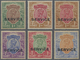 * Indien - Dienstmarken: 1912-13: Group Of Six Rupee Values Of KGV. Officials (optd. SERVICE), Wmk Single Star, With 1r. - Timbres De Service