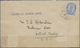 Br Indien - Used Abroad: ADEN, 1916. Envelope (stains) Addressed To The United States Bearing India SG 170, 2a6p Ultrama - Other & Unclassified