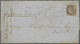 Br Indien - Used Abroad: BURMA, 1861. Envelope Addressed To Calcutta Bearing India SG 39, 1a Brown Tied By B/5 Obliterat - Other & Unclassified