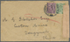 Br Indien - Used Abroad: BURMA, 1917. Envelope Addressed To 'H. Fletcher, Customs House, Tengyueh, China' Bearing India - Other & Unclassified