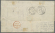 Br Indien - Used Abroad: FRENCH INDIA 1872: Entire Letter From PONDICHERRY To Bordeaux 'via Alexandria', Franked With 18 - Other & Unclassified