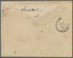 Br Indien - Feldpost: 1897. Soldier's Envelope(backflap Part Missing) From 'Private H. Evans, E Company' Detachment, Roy - Franchise Militaire