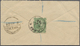 GA Indien - Feldpost: 1904. Registered 'China Expeditionary Force' Postal Stationery Envelope Half Anna Green Upgraded W - Military Service Stamp