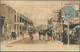 Br Indien - Feldpost: 1905. Picture Post Card Of 'Street Scene, Tientsin' Bearing C.E.F. SG C2, ½a Green Tied By F.P.O. - Franchise Militaire