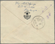 Br Indien - Feldpost: 1941. Stampless Envelope Endorsed 'On Active Service' Addressed To England Cancelled By 'F.P.O./No - Military Service Stamp