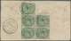 Br Indien - Ganzsachen: 1903. Registered Postat Stationery Envelope 'half Anna' Green Upgraded With India SG 85, ½a Yell - Non Classés