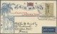 Br Indien - Flugpost: 1931. Air Mail Envelope Addressed 'c/o Postmaster, Victoria Point, Burma' Bearing Lndia SG 222, 4a - Airmail