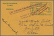 GA Indien - Raketenpost: 1935 2nd Sikkim Dubar Rocket Experiment: Rocketgram Card 2r. Orange Flown With 2nd Rocket Exper - Other & Unclassified