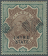 O Indien - Konventionalstaaten: JIND 1886-99: QV 3r. Brown And Green, Used And Cancelled By Numeral "1" In Small Diamond - Autres & Non Classés