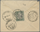 GA Indien - Feudalstaaten: JAIPUR 1940: Postal Stationery Envelope ½a. Blue Used REGISTERED From Todabhim To Hindaun Via - Other & Unclassified