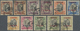 O Indien - Feudalstaaten: RAJASTHAN 1950: Short Set To 4a. Plus 1r. (add. Copies Of ¼a. And ½a.) All Used With Part Of ' - Other & Unclassified