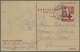 Delcampe - GA Indonesien - Vorläufer: 1946/47, Three Different Stationery Cards: 5 S. "Peneak" Large Size (crease), 10 S. Brown And - Indonésie