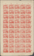 (*) Indonesien - Vorläufer: 1948, Revolution Period In Java, 50 Sen Blue And 100 Sen Vermilion Perforated, Complete Shee - Indonésie