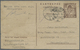 GA Indonesien - Vorläufer: 1948, Stationery Card 10 S. Brown Canc.  "NGANDJOEK 4.8.48" To Kediri, Creases And Imprint Sl - Indonesia