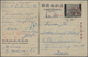 GA Indonesien: 1949, Apted Overprinted Japanese Field Postcard To Yogyakarta. Boxed PTT. - Indonésie