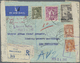 Br Irak: 1942. Registered Air Mail Envelope Addressed To San Francisco Bearing Iraq Yvert 76, 25f On 4a Violet, Yvert 11 - Iraq