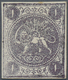 (*) Iran: 1870, Baqeri Issue 1 Sh. Deep Reddish Violet Thick Paper Type IV, Mint No Gum, Full Margins On All Sides, A Ve - Iran