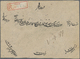 Br Iran: 1896. Registered Envelope Addressed To Bagdad Bearing Yvert 74, 1c Violet (strip Of Three) And Yvert 80, 1k Yel - Iran