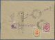 Br Iran: 1917. Envelope Addressed To Teheran Bearing Yvert 302, 1c Green And Orange And Yvert 305, 5c Carmine And Lilac - Iran