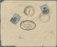 Br Iran: 1917. Envelope (small Faults) Addressed To Bushire Bearing Yvert 397, 6ch On 12ch Green And Grey (2) Tied By Ch - Iran