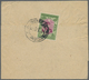Br Iran: 1929, 1 Ch. Yellow Green & Carmine Single On Wrapper From Teheran To Tabriz, Scarce Single Usage, Fine - Iran